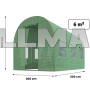 Теплиця садова парник Plonos 6m2 2x3м Польща